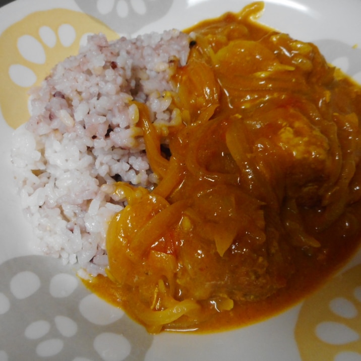 肉団子のマイルドカレー